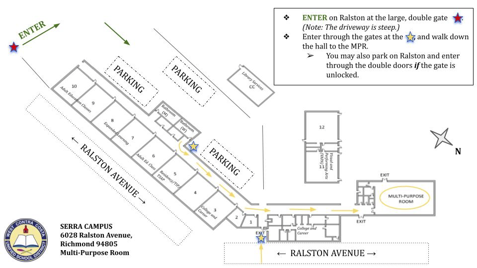 Map to Serra Campus